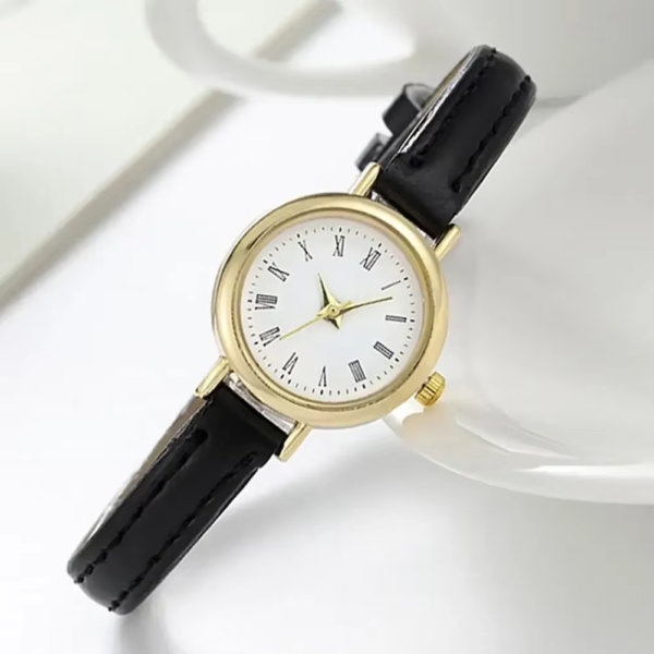 Lady Watch Accurate Thin Strap Delicate Vintage Ultra-Small Dial Decoration Alloy Academy Style Quartz Watch Clothing Accessory - Image 3