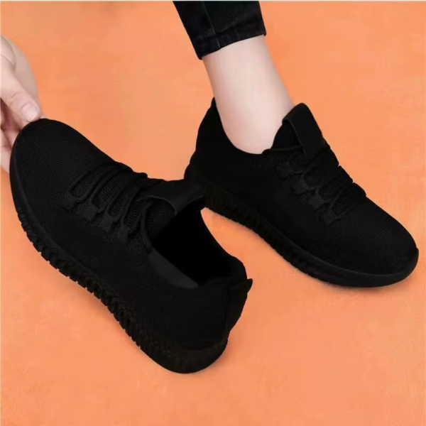 Women'S Breathable Non-Slip Platform Fashion New Casual Shoes Korean Running Shoes Black Sneakers Shoes for Women 2024 Autumn - Image 3