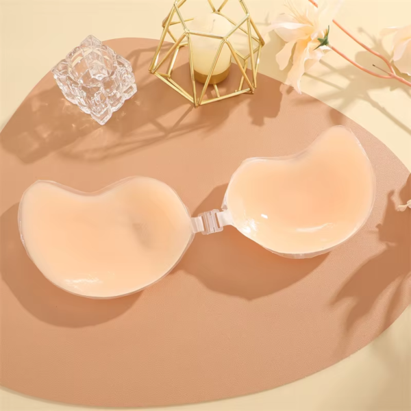 Reusable Silicone Nipple Covers Women Mango Shaped Self Adhesive Bra Strapless Push-Up Bralette Invisible Breast Petals Lingerie