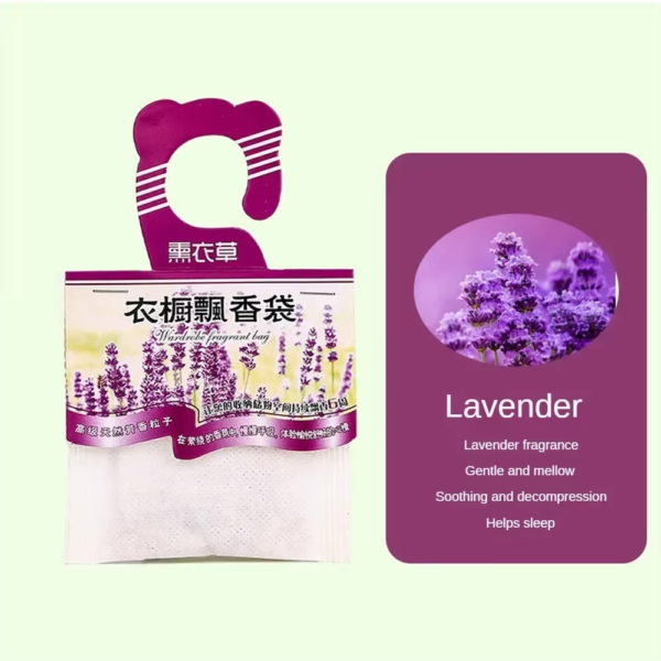 Freshener Easy to Carry Deodorant Home Fragrance Hanging Sachet Spice Bag Can Be Hung Aromatherapy Bag Lavender Rose Sachet - Image 10